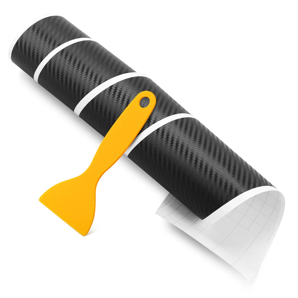 Наклейки на задний бампер автомобиля из углеродного волокна для Lada Granta Vesta Kalina Niva