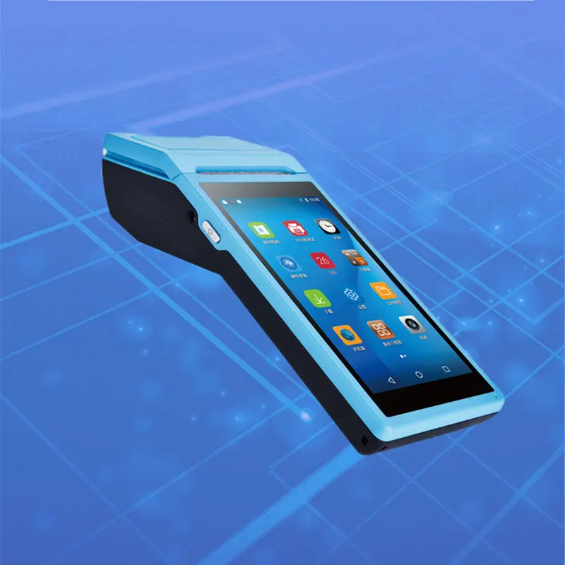 POS-терминал Android чековый принтер Ручной Bluetooth Wi-Fi 3G NFC сборщик данных портативный
