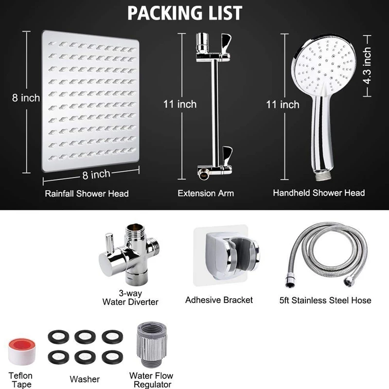 Насадки для душа высокого Давление осадков съемки под водой портативная комбо