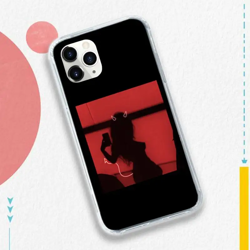 

red Sexy Devil woman girl purple Phone Case for iPhone 11 12 pro XS MAX 8 7 6 6S Plus X 5S SE 2020 XR
