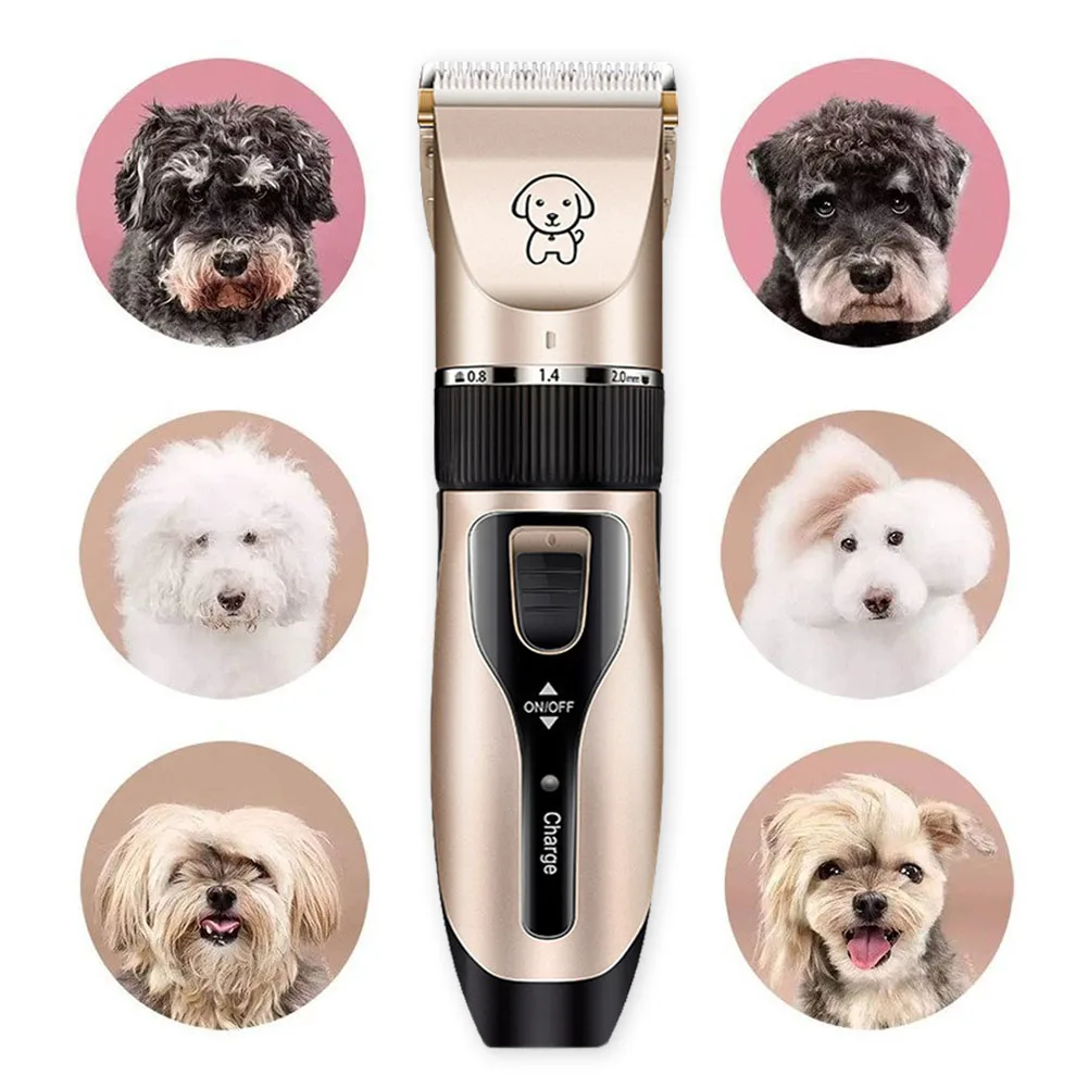 

Pet Dog Hair Clippers Trimmer Cutter Machine Dog Cat Haircut USB Rechargeable Electric Scissor Grooming Shaver Clipper Kits