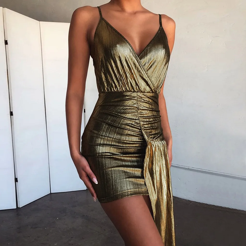 Сексуальное облегающее платье с открытыми плечами женское v-образным вырезом на