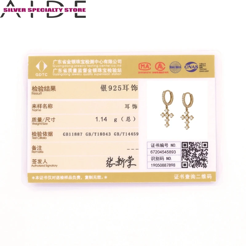 

AIDE 925 Sterling Silver Earrings For Women Piercing Earring For Girl Fine Jewelry Zircon Hoop Earring Pendientes Aretes Gifts