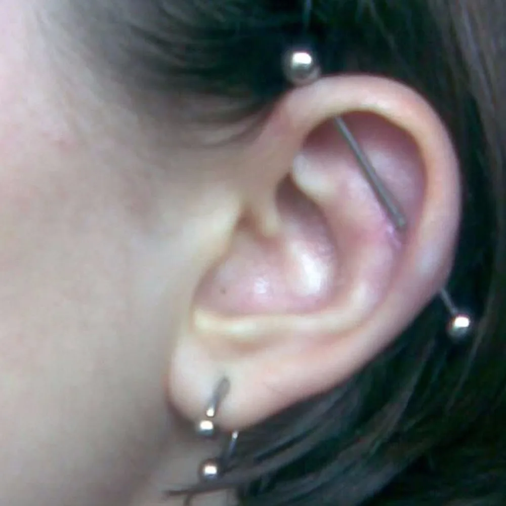 5 шт. уха ногтей кости серьги штанги Серьги Для Пирсинга Ушей пирсинг черный