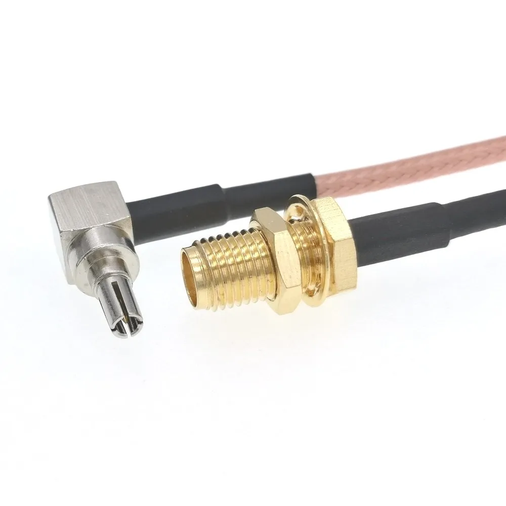 Коаксиальный кабель с разъемом SMA и штекером CRC9 90 градусов RG316 8 дюймов 20 см