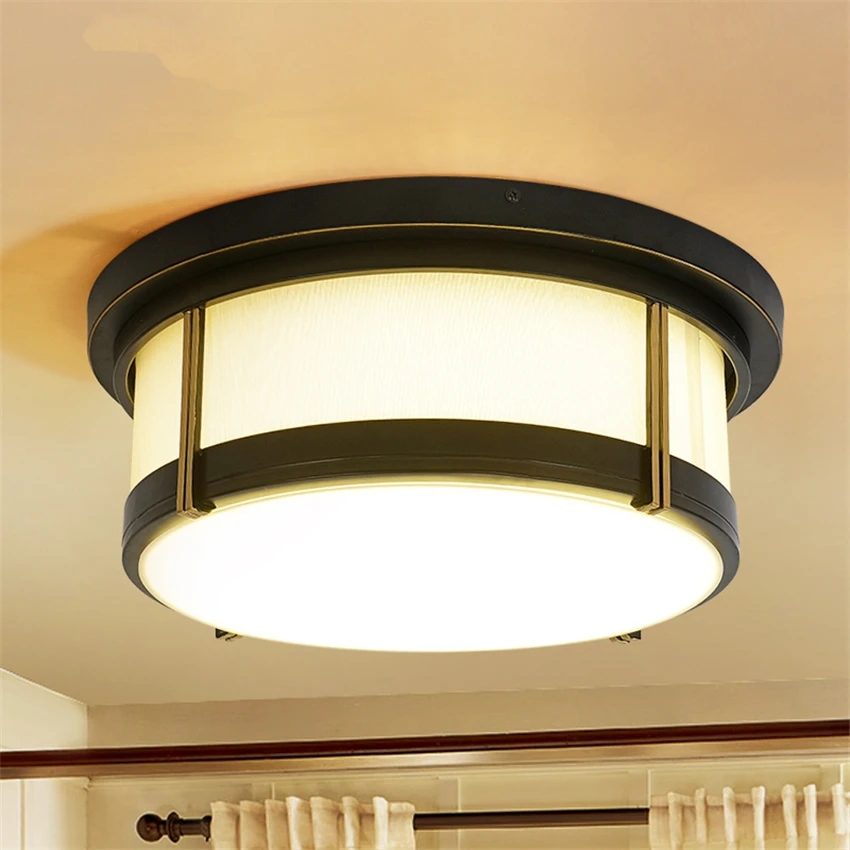 Американские потолочные светильники для спальни простые светодиодные кабинета