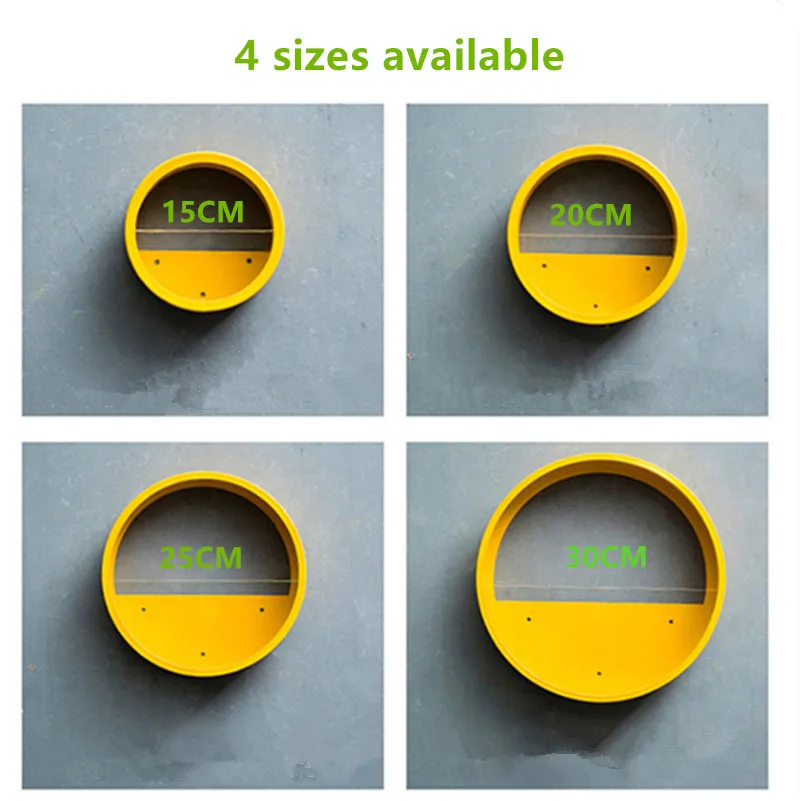 Современная круглая железная художественная стеклянная настенная ваза