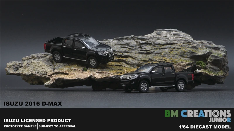 BM творения 1:64 Isuzu D MAX 2016 серебро/оранжево красный/черный литья под давлением