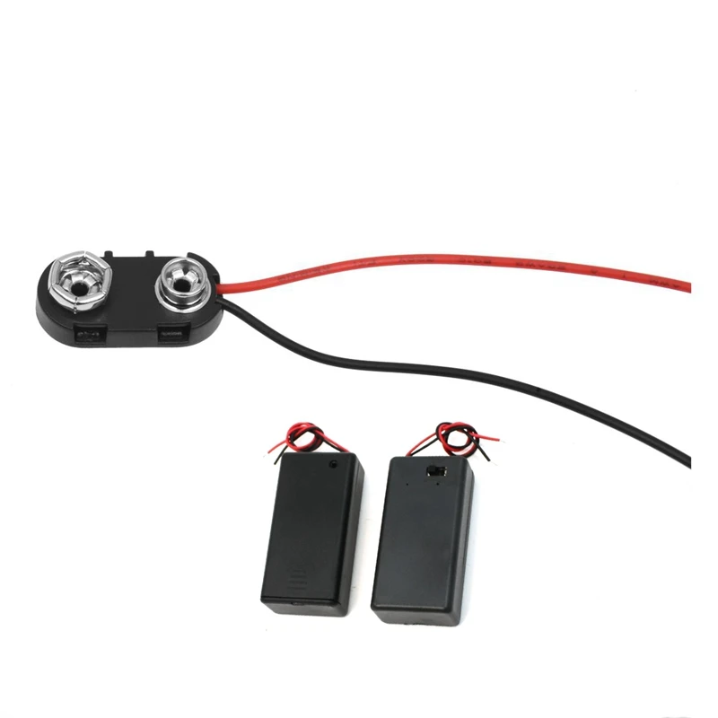 7 шт. Аксессуары: 2 чехол для аккумулятора 9 в переключатель ВКЛ./ВЫКЛ. С крышкой и 5