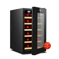 Electronic Red Wine Cabinet Home Ice Bar Cold Storage Cabinet Wine Cooler Deep Freezer Ice Cuber Box Refrigerating