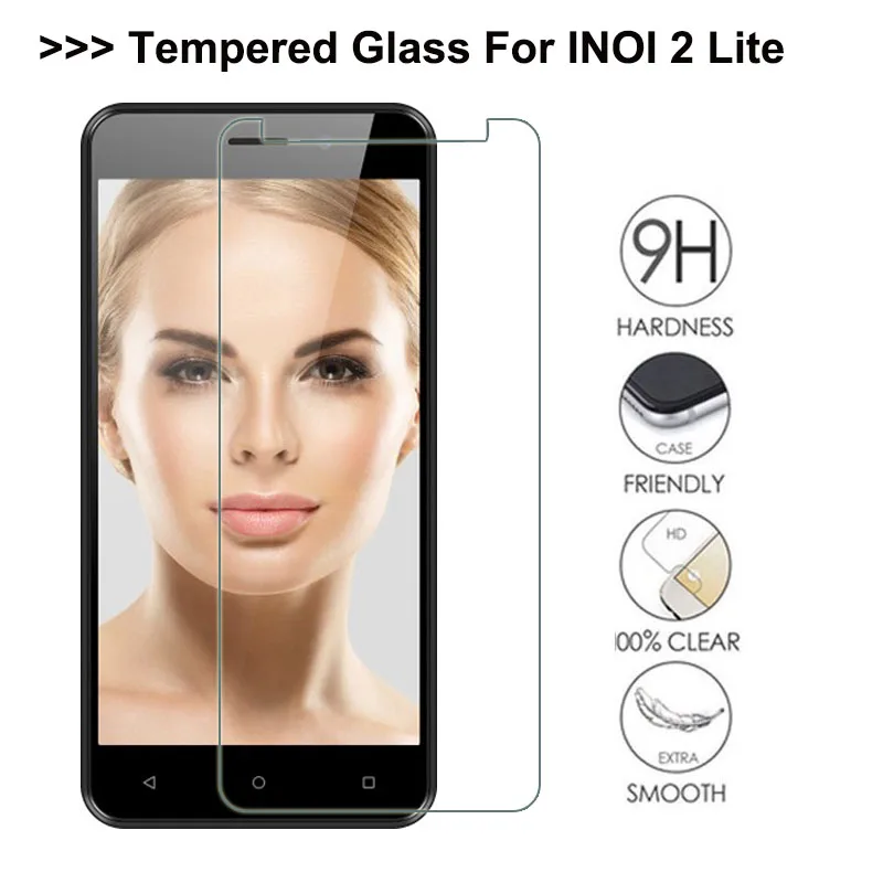 2.5D 9H закаленное стекло для INOI 2 Lite Высококачественная прочная защитная