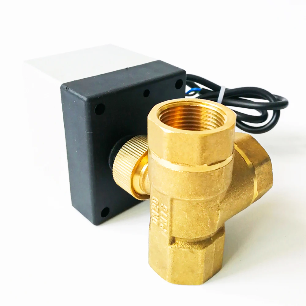 Электрический шаровой кран с 3 портами 3/4 дюйма контрольных провода