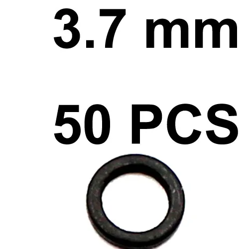 50pcs-3.7mm 50 шт., рыболовные кольца приманки для ловли карпа, Boilie кольца приманки для волос, Pop Ups Boilies Hookbait, кольцо для волос, метод подачи, аксессуары для ловли карпа - Цвет: 50pcs-3.7mm