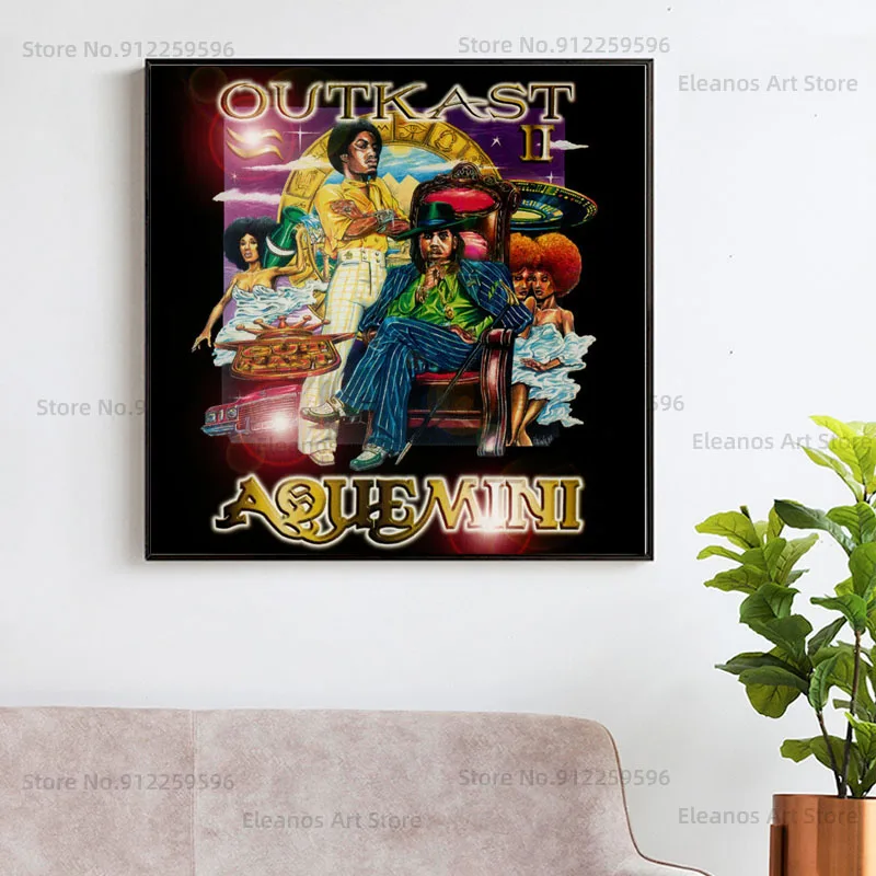 Популярный альбом Z413 Outkast atlinks настенный плакат в стиле хип-хоп со звездами