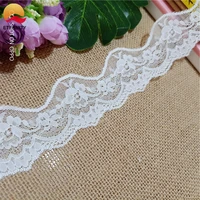 5cm s1044 white nylon lace fabric elastic lace sewingclothing accessories wedding decoration materials