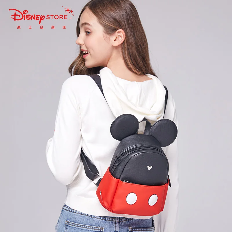 Disney Mickey Mouse Cartoon Bag Cute New Fashion Backpack Women Shoulder Bags Festival Gifts Handbag