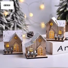 Для рождественской вечеринки деревянные украшения Настольный светодиодный светильник Подвеска Xmas Dec ремесло демпфирующие велосипедные перчатки House DIY Декор для дома