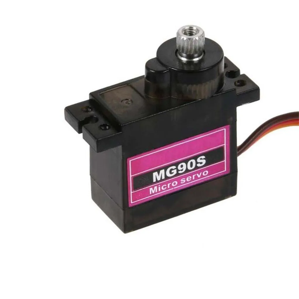 

10 Pcs Mg90s Micro Metal Gear High Speed 9g Servo For Rc Plane Helicopter Boat Car 4.8v- 6v Car Boat Kids Toy Accessory New