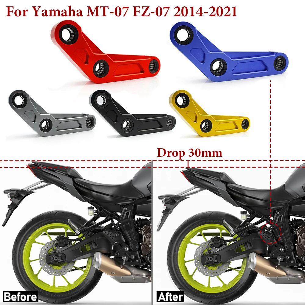 MT07 Lowering Links Kit For YAMAHA MT-07 FZ-07 FZ MT 07 FZ07 2014-2021 2020 2019 2018 Motorcycle Rear Suspension Connecting Moto