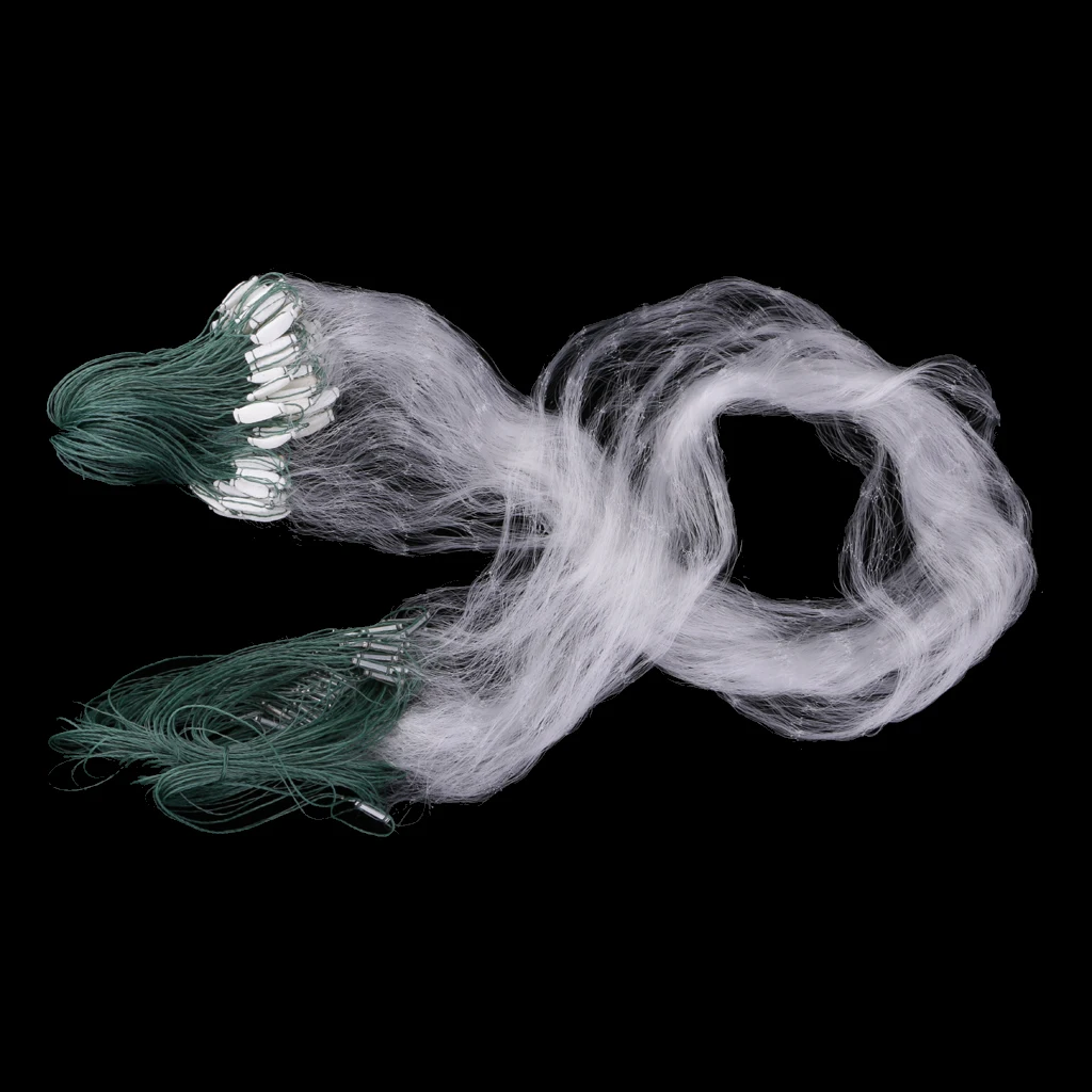 Трехслойная жаберная сеть рыболовные сети с поплавком свинцовый Утюг грузила