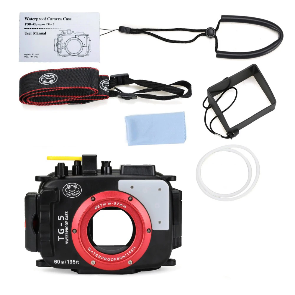 Чехол для Камеры Seafrogs Olympus TG 5 чехол 40 м/130 футов TG5 корпус подводного плавания
