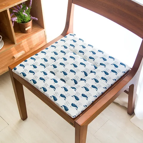 Мягкая подушка, однотонная Подушка на стул с Привязками, подушка для ресторана, кухни, офиса, украшение для дома, подушка на стул