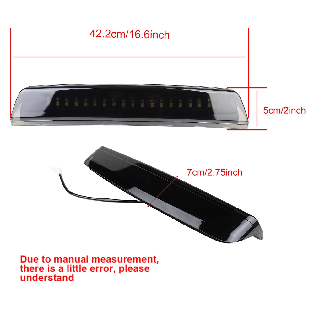 Rear High Mount LED 3rd Third Brake Cargo Light Stop Lamp Taillight Smoked For Nissan Frontier D40 Titan A60 | Автомобили и
