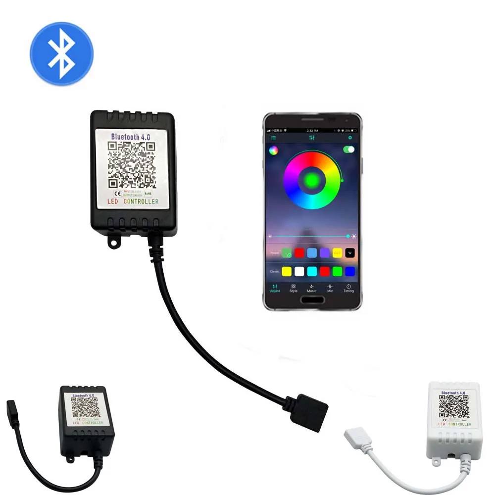 Приложение телефон RGB RGBW контроллер blutooth управления светодиодными rgb лентами DC 5 в