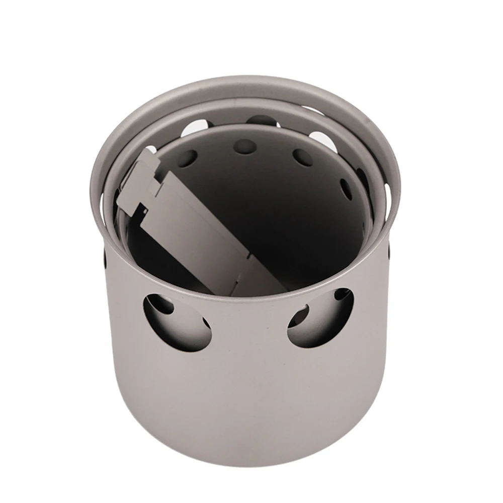 Lixada портативная походная дровяная плита Складная легкая титана альпинистская