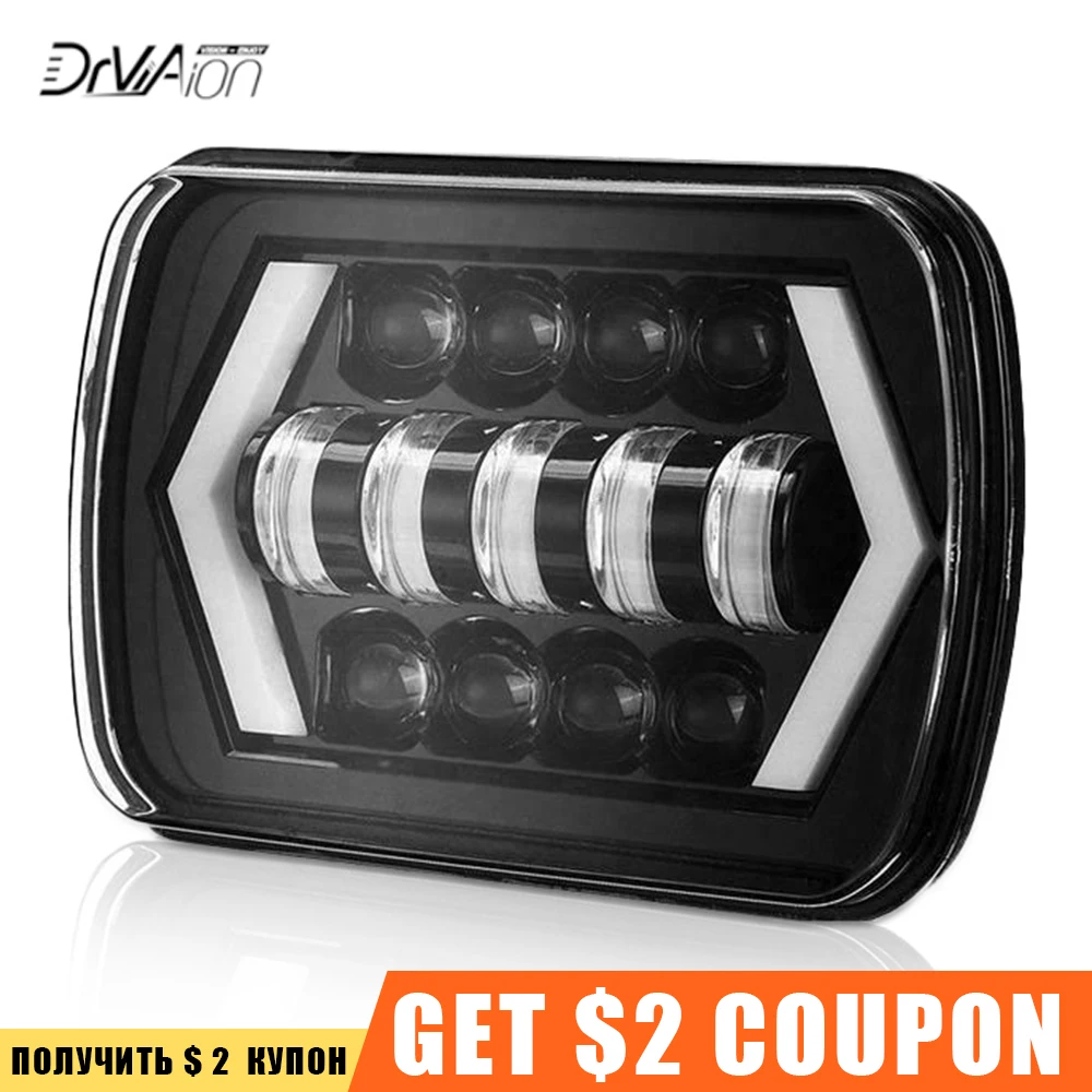 6D Len 7 &quotКруглый квадратный светодиодный рабочий светильник 12 В для автомобиля ATV