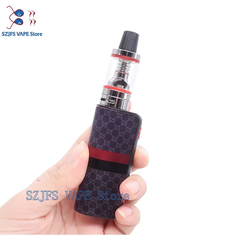 TXW 80w электронная сигарета vape box 2200mAh Встроенный аккумулятор с светодиодный огромный вапоризатор испаритель 2,5 мл электронная сигарета Vape - Цвет: Темно-синий