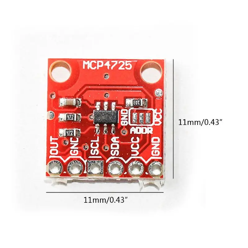 MCP4725 модуль I2C DAC макетная плата прерывания 12 бит разрешение от 2 7 в до 5 В