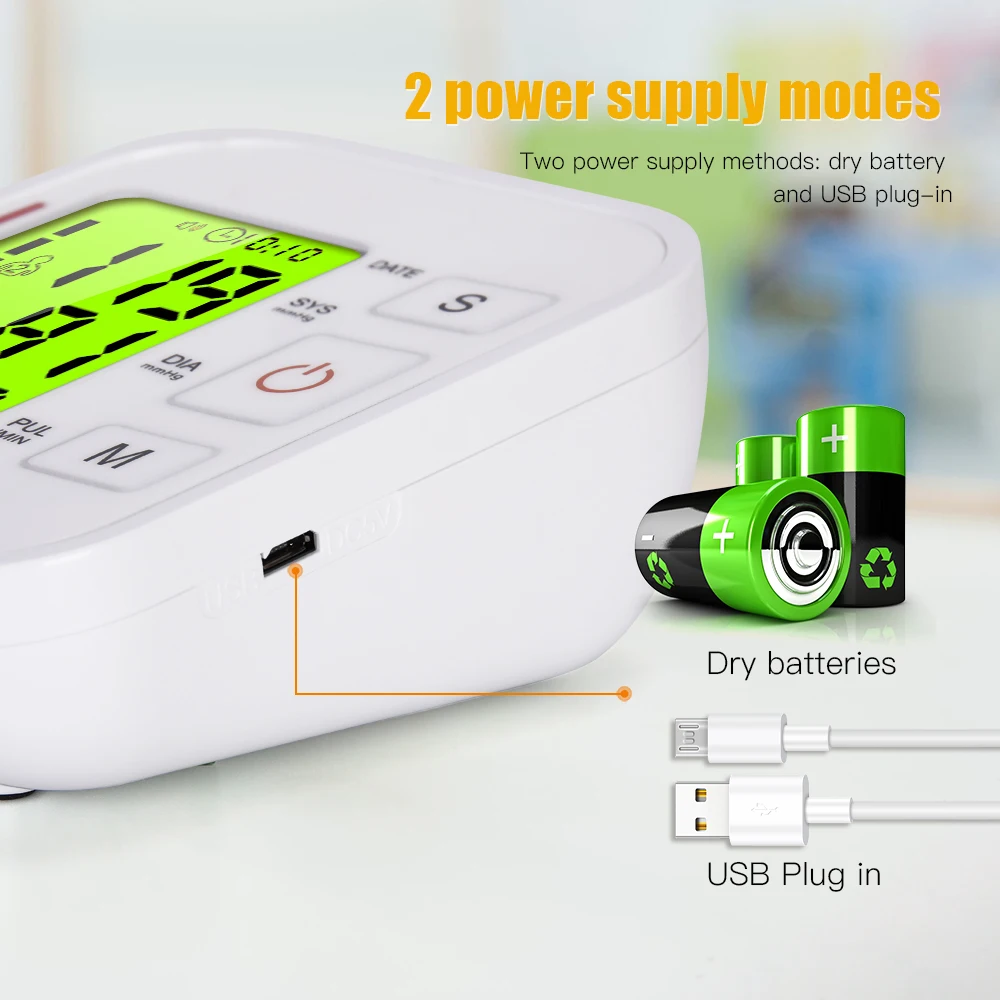 

OLIECO Automatic Blood Pressure Monitor+Fingertip Oximeter+Soft Heat Electric Thermometer for Baby Adults the Elder Health Care