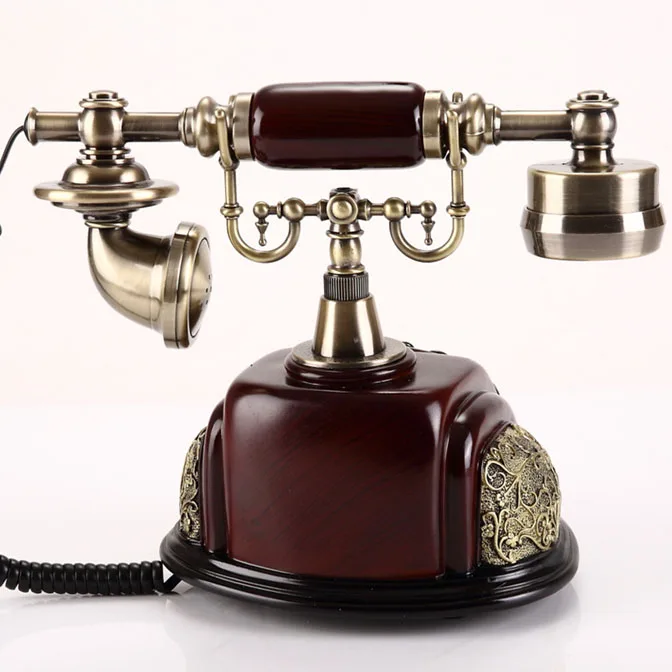 Винтажный Европейский беспроводной телефон поворотная пластина поворотный