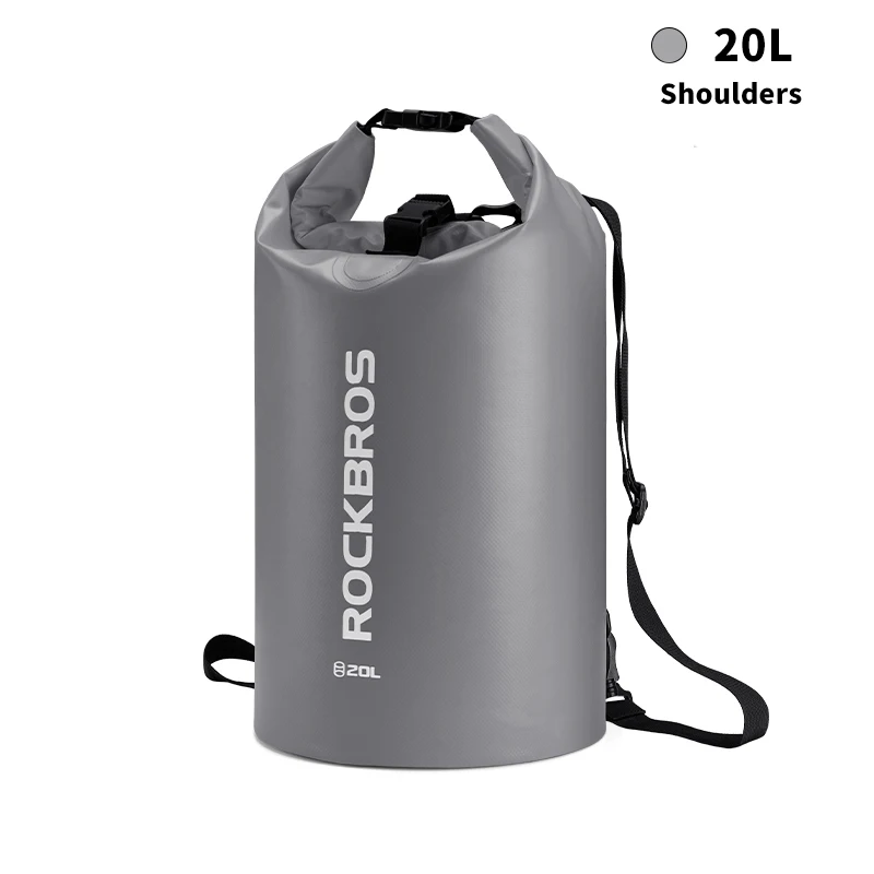 20L ROCKBROS 40л спортивная сумка для плавания водостойкий рюкзак из пвх сумки для женщин и мужчин Спорт на открытом воздухе Пешие прогулки плечо многофункциональный складной Bgas - Цвет: 20L
