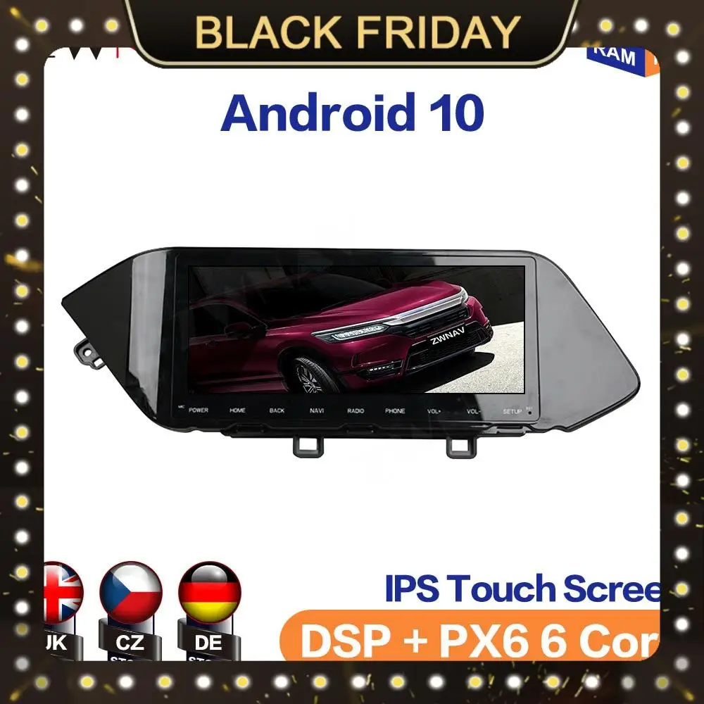 melhor Android 10.0 4g + 64gb De Navegação Gps Do Carro Estéreo Automático Para Hyundai Sonata 2020 Avante Unidade Principal Multimídia Jogador Gravador Rádio
