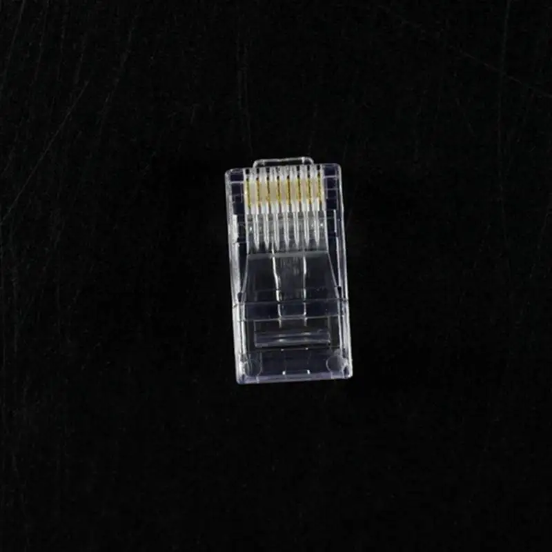 150 шт RJ45 8P8C сетевой кабель CAT5E Cat6 разъем обжимной прозрачный | Строительство и