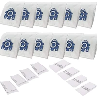 top sale 12 vacuum cleaner bags8 filters compatible with hyclean miele gn 3d 10408410classic c1 efficiency vacuum cleaner bags