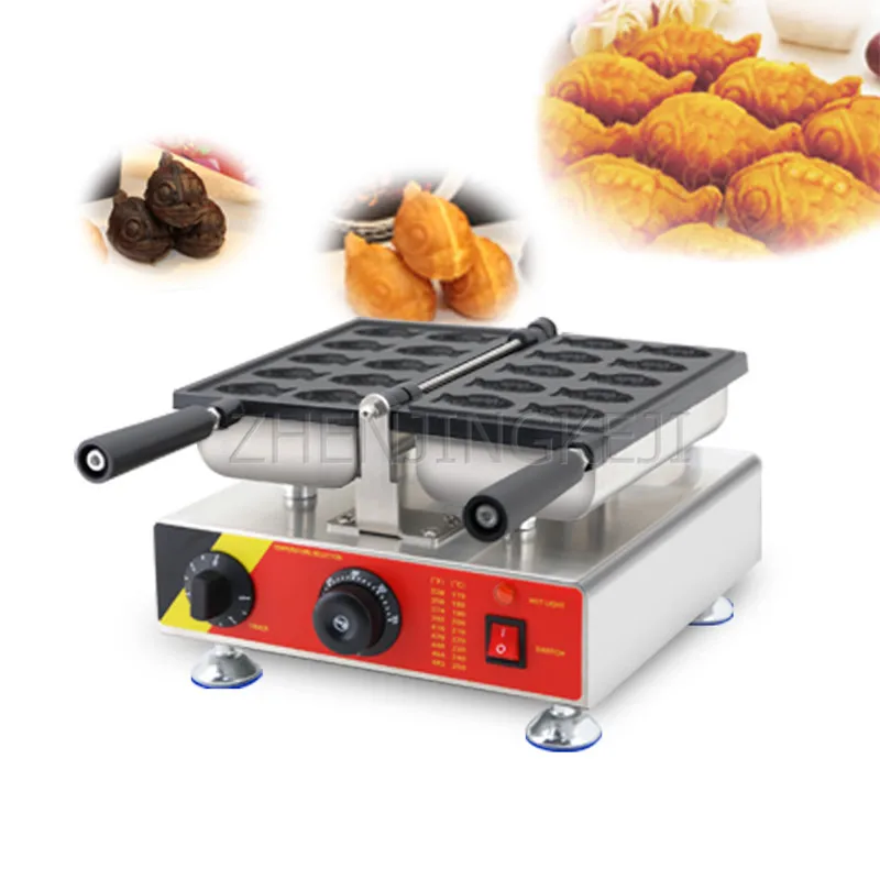 

220V Snapper Burning Machine Fish Shape Commercial Mini Desktop Tilting Non-stick Pan Gourmet Snack Shop Equipment Pancake Make