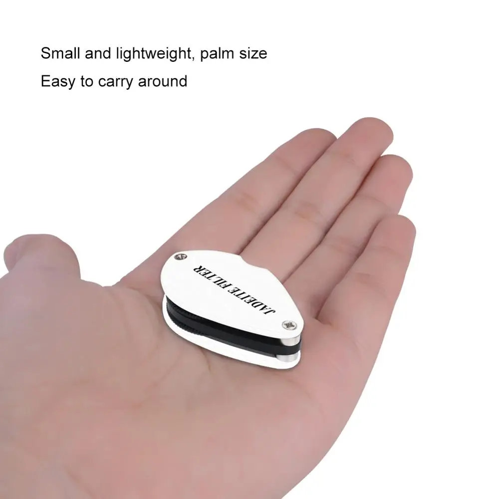 Складной фильтр жадеита yieryi идентификация изумруда тестер драгоценных камней