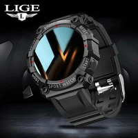 lige 2021 new colour screen smart watch heart rate blood sleep monitoring sport fitness tracker men smartwatch for android ios