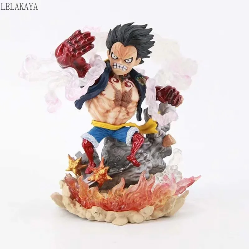 

14cm One Piece Anime G5 Ape King Gun Fourth Gear Monkey D Luffy Battle Ver. PVC Action Figurine Luffy Collectible Model Statue