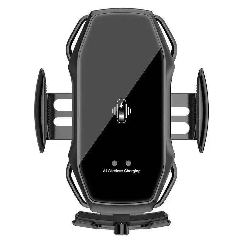 15w wireless charger infrared sensor automati clamping fast charging phone holder mount car charger for iphone huawei samsung free global shipping