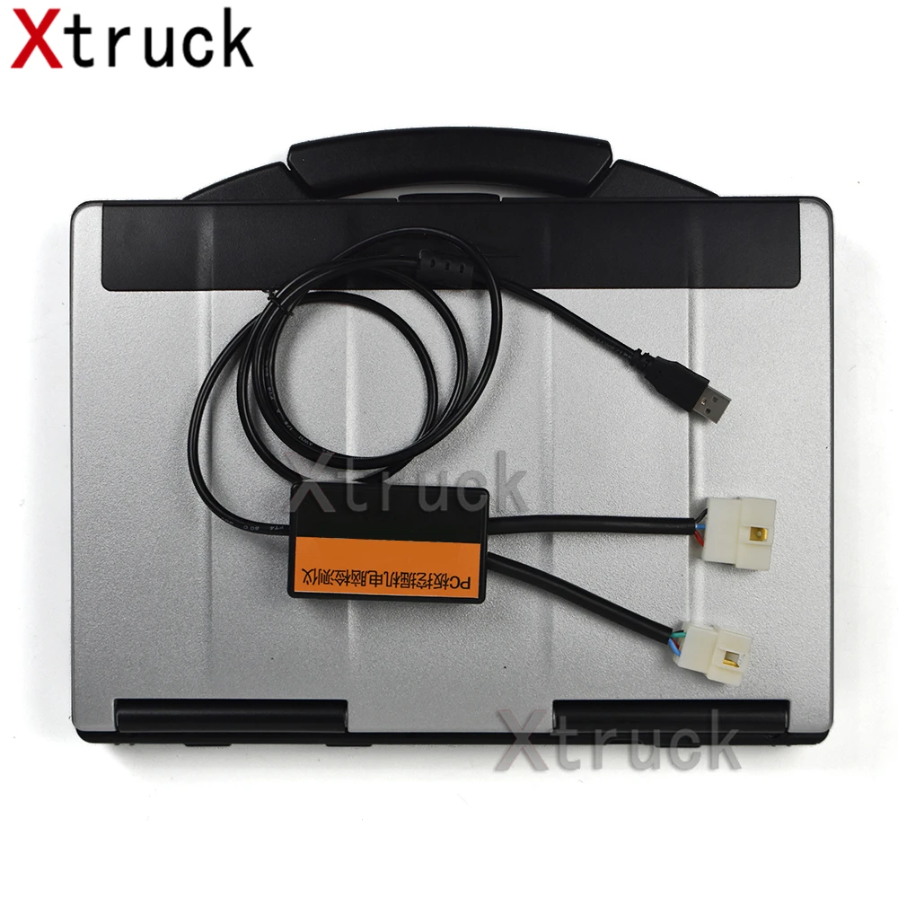 

For Hitachi Dr ZX Excavator Truck Diagnostic Scanner Tool 4pin and 6pin for HITACH Parts Manager Pro +CF53 Laptop