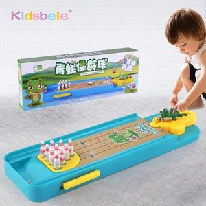 mini desktop bowling game toy funny indoor parent child interactive table sports game toy bowling educational gift for kids free global shipping