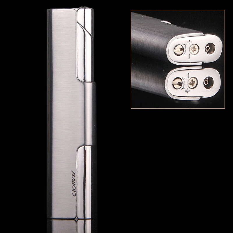 Мини портативные металлические зажигалки длинная надувная ветрозащитная полоса