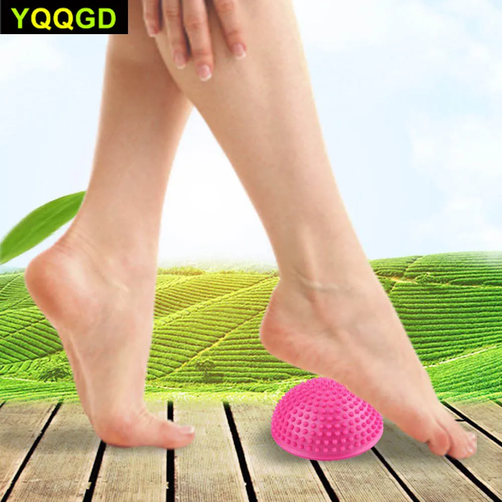 1 шт. Массажный мяч спилковый массажный ролик полушарики для подошвенного