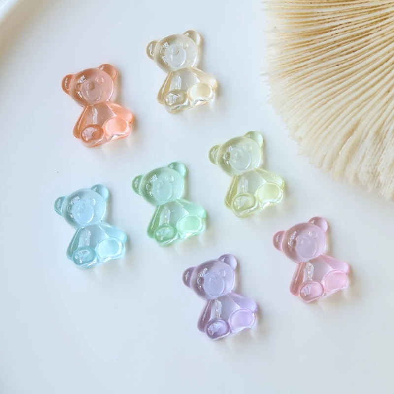 

8-Bears Earrings Epoxy Resin Mold Ear Dangles Pendant Aromatherapy Plaster Silicone Mould DIY Crafts Jewelry Casting