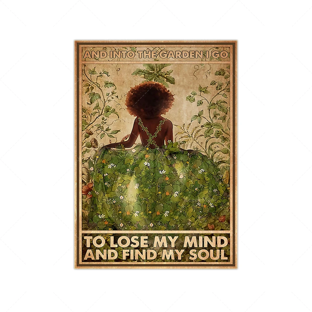 И в сад я иду чтобы потерять разум и найти свой плакат с душой Художественная