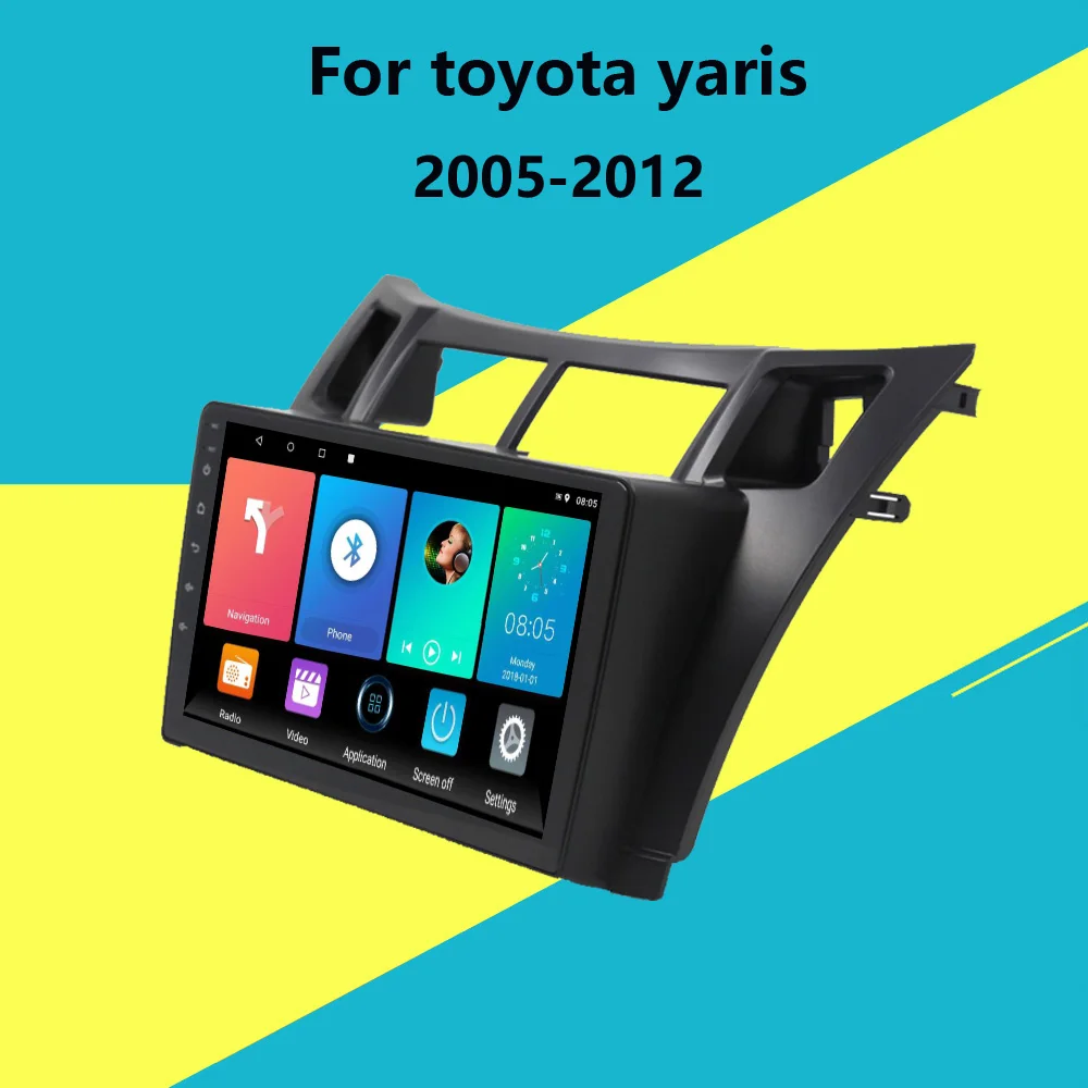 Для Toyota Yaris 2005 2012 2 Din автомобильный стерео Мультимедийный видео плеер Android